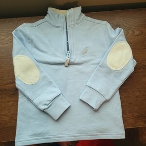 The Beaufort Bonnet Company Light Blue Quarter-Zip Kids Sweatshirt